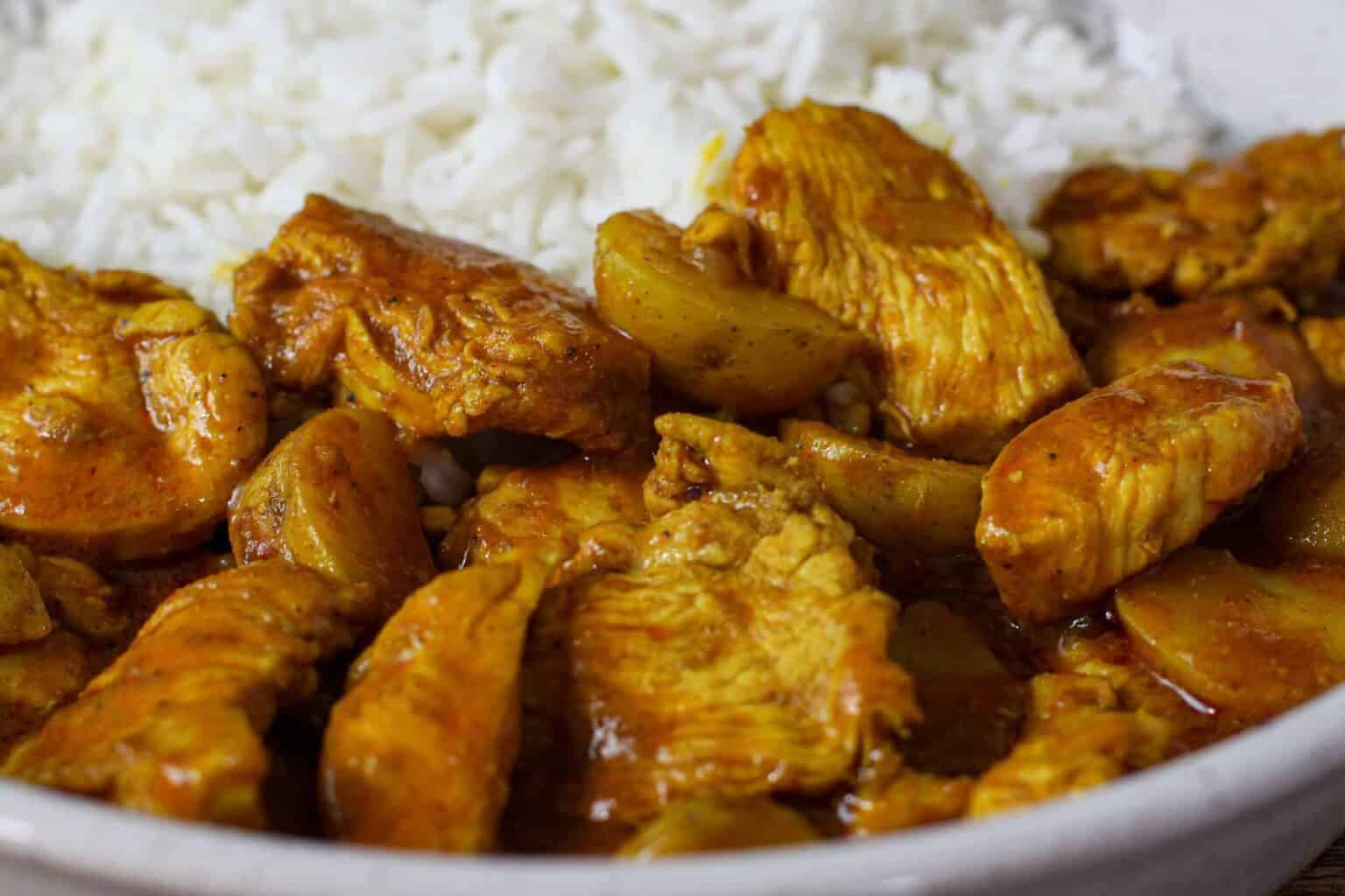 Thai Massaman Curry Chicken and Potatoes - Dishes With Dad