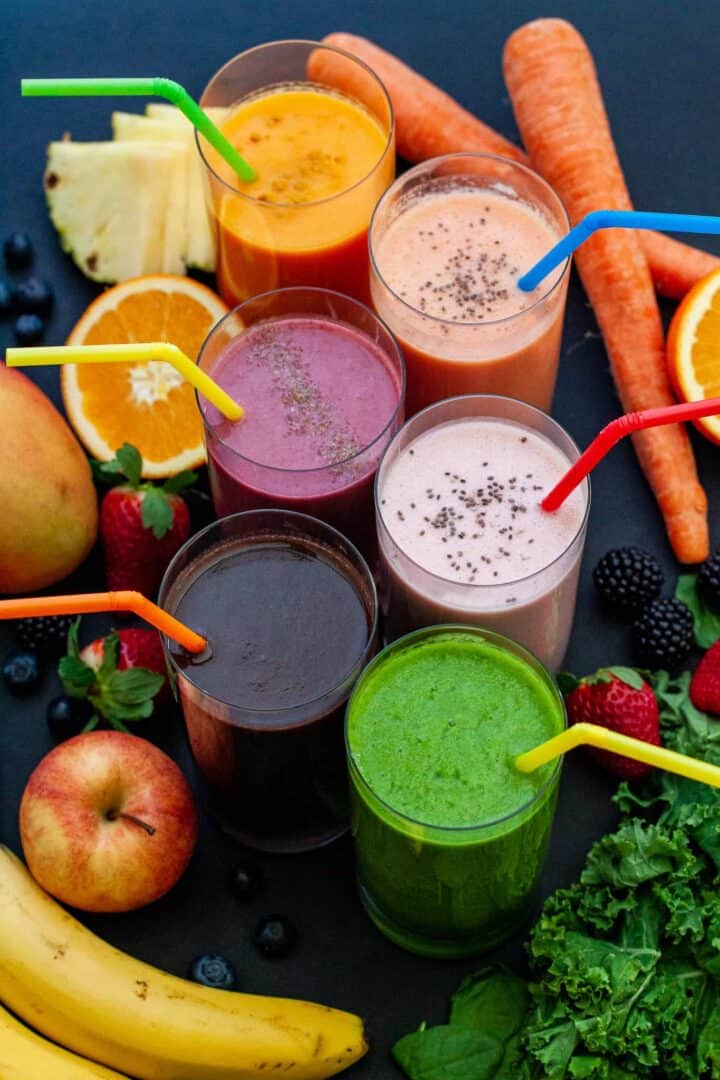 fruit and veggie smoothie