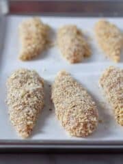 Baked Panko Chicken Tenders - Dishes With Dad