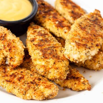 oven baked chicken fingers with honey mustard