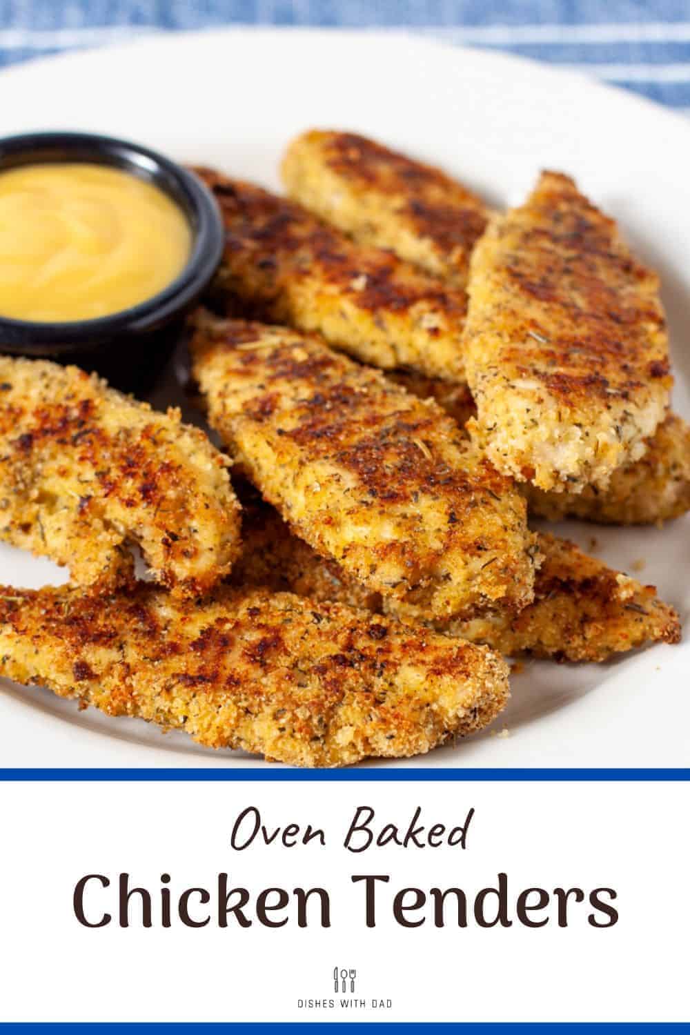 Baked Panko Chicken Tenders - Dishes With Dad