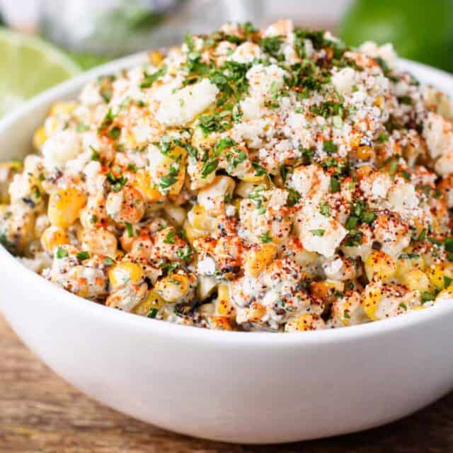 Mexican Street Corn Salad - Dishes With Dad