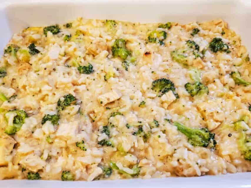 Chicken and Rice Casserole (Without Soup!) - Dishes With Dad