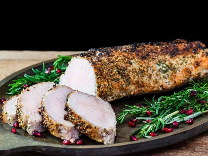 Herb Crusted Pork Loin Roast - Dishes With Dad