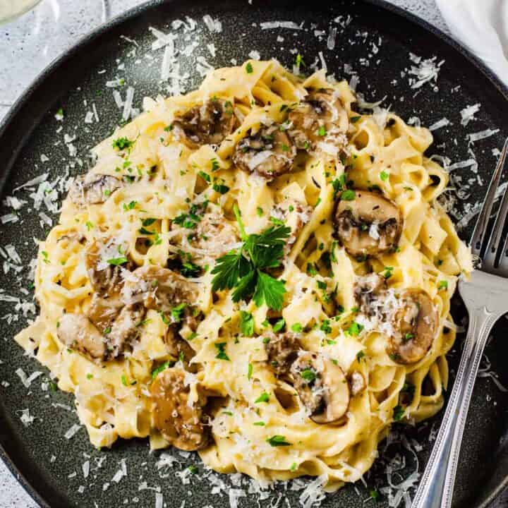 Creamy Mushroom Pasta (Under 30 Minute Meal!) Dishes With Dad