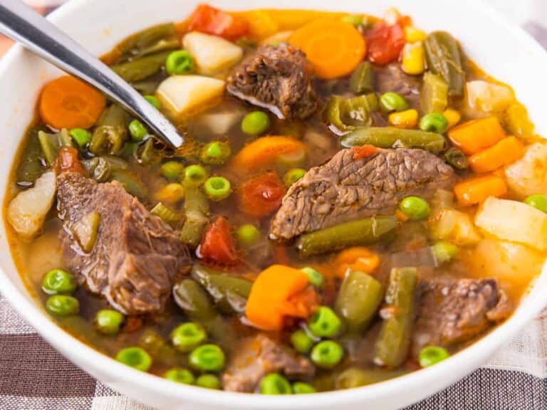 Instant Pot Vegetable Beef Soup Dishes With Dad