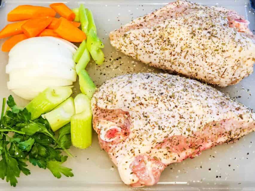 Roasted Cast Iron Chicken Breasts and Potatoes Dishes With Dad