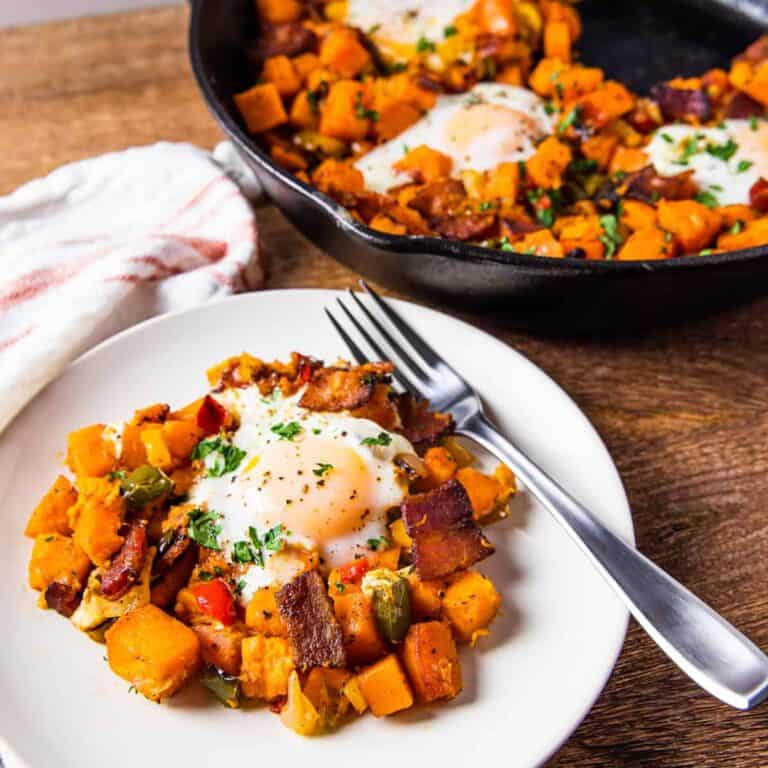 Sweet Potato Breakfast Skillet Dishes With Dad