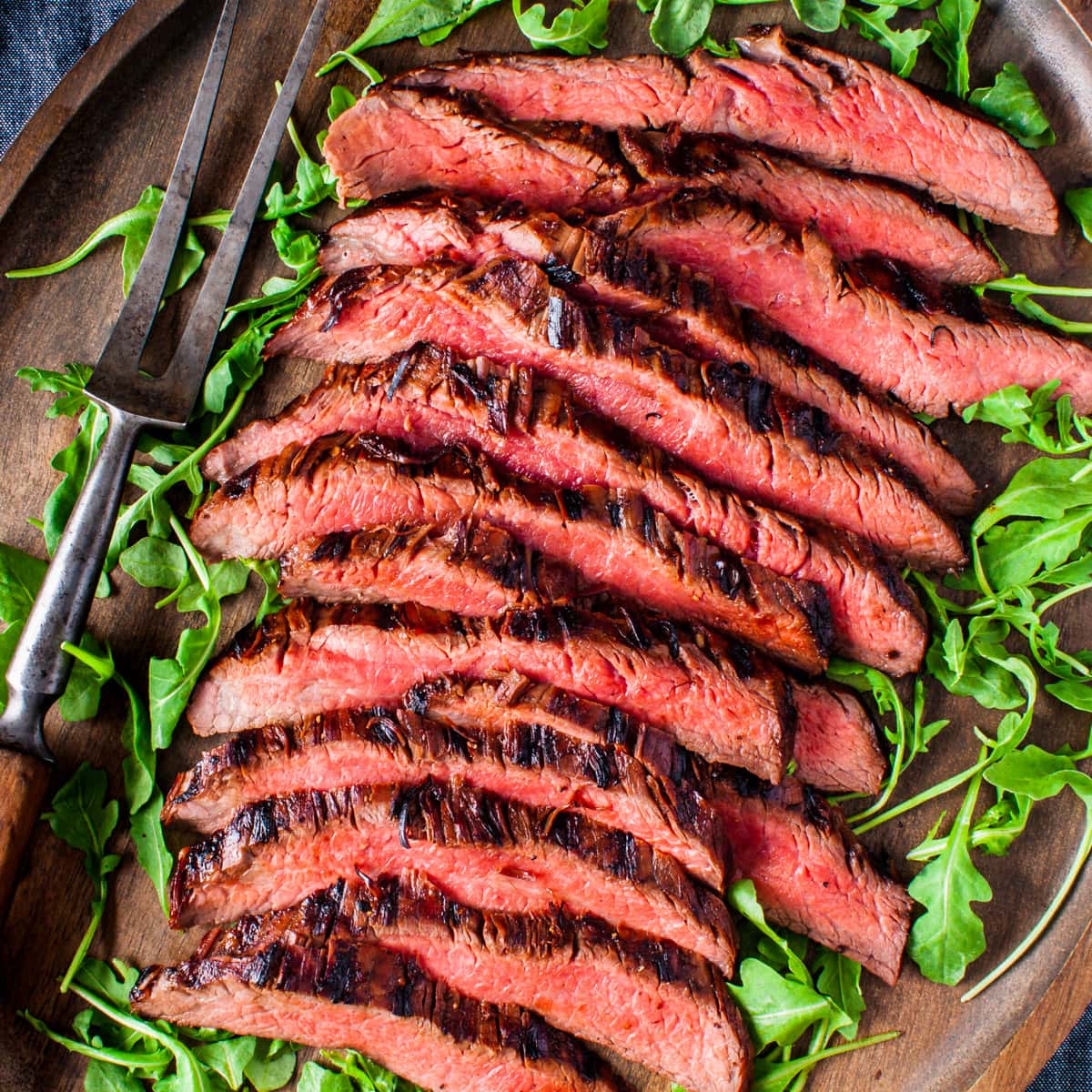 Grilled Flank Steak - Sear Marks