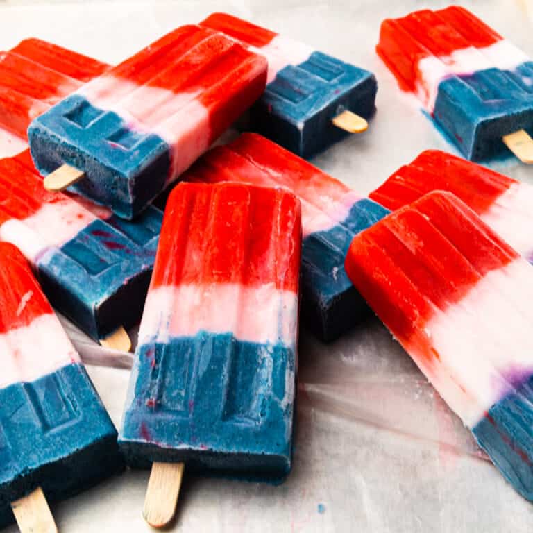 Red White and Blue Popsicles Dishes With Dad