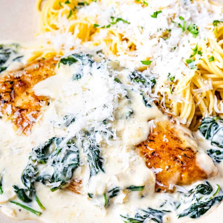 Creamy Chicken Florentine - Dishes With Dad