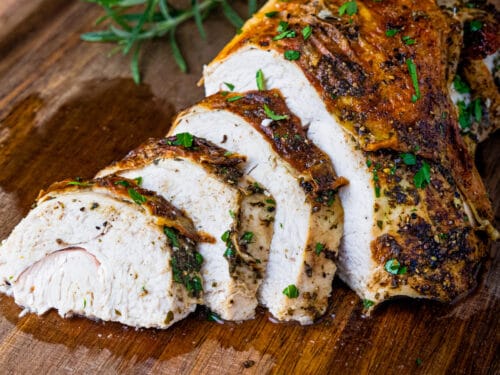 Herb Roasted Split Turkey Breast - Dishes With Dad