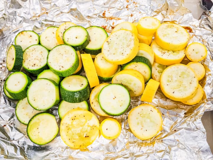 Grilled Squash and Zucchini Foil Pack Dishes With Dad