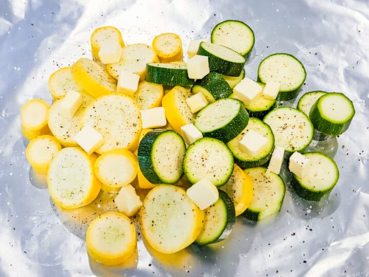Grilled Squash and Zucchini Foil Pack Dishes With Dad