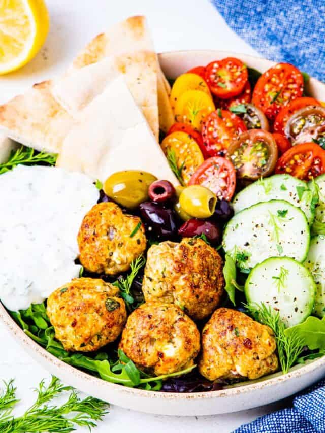 Greek Chicken Meatballs Dishes With Dad