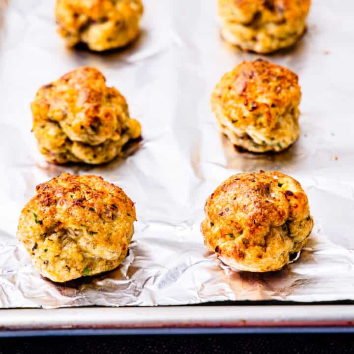 Greek Chicken Meatballs - Dishes With Dad