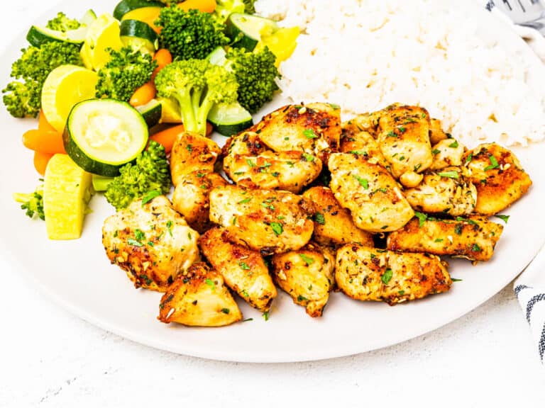 Garlic Butter Chicken Bites Dishes With Dad