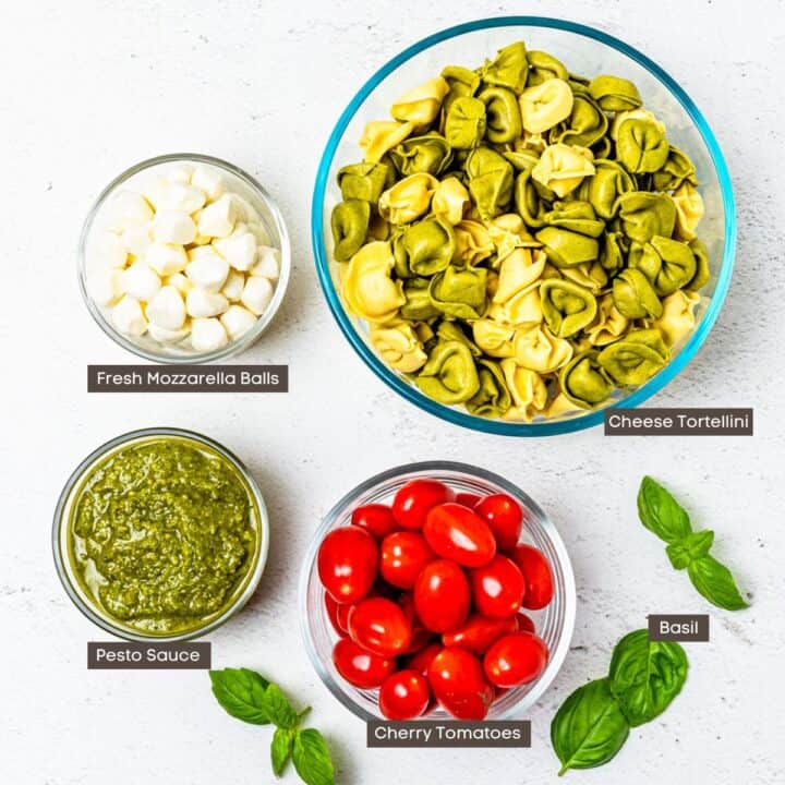 Pesto Tortellini Salad Dishes With Dad