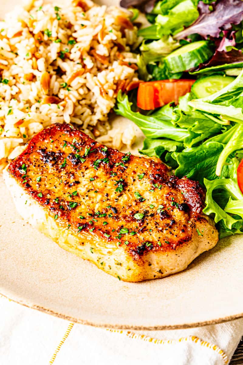 Pan-Fried Boneless Pork Chops - Dishes With Dad